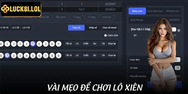 Vài thủ thuật để chơi cá cược lô xiên
